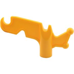 Multi-Purpose Plastic Utility Hook Accessory Screw Hook 3/4-inch I.D. Fits Threaded Pole Extensions and Broom Handles Retractable Screw-In Threaded Hook Screw-In Hook Bird Feeder Pole Hook Tool