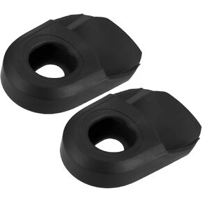 2pcs Soft Plastic Bicycle Cycling Crank Boot Protectors Mountain Bike Gel Sleeve Crank Arm Cover Protection Black Durable Material