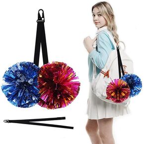 1 Pack Pom Pom Holder - Durable Nylon Pom Poms Cheerleading Strap - Cheer Bow Holder