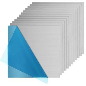 12PCS Aluminum Sheet 3x3x1/9 Inch Thickness 6061 Aluminum Sheet Metal Finely Polished and Deburred Aluminium Metal Sheets Plate for Transportation, Electronics, Aviation
