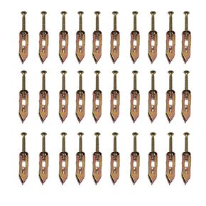 30pcs A Type Driven Gecko Expansion 12x40mm Gypsum Board Special Screws Expansion Nail Inserts for Concrete Insulation Board Hanging Fixed Items