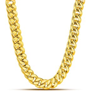 Dankadi Fashion 925 الفضة الاسترليني الصلبة ميامي الكوبي ربط سلسلة قلادة 8MM و 12MM- كبح الكوبي سميكة كبيرة ربط قلادة للرجال الأولاد - 20 22 "24" 26 "28" غرامة مجوهرات