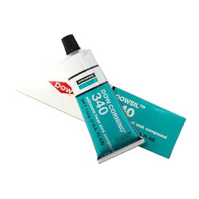 Dowsil 340 Silicone Heat Sink Compound 5oz 142g (Form Dow Corning 340) White Silicone Thermal Coupling Heat Conductive Grease for Electrical Devices PCB Assemblies Computer CPU Heat Sink Non Flowing