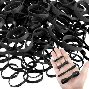 Tactical Rubber Bands Black Ranger Heavy Duty Rubber Bands Thick Outdoor supplies for Camping Survival Sports Hiking Biking Fixed Item, 4 Sizes (265 Pieces)