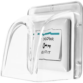 Push to Exit Button Switch Rain Cover,Transparent Door Keypad Cover Weatherproof for Automatic Gate Openers Door Access Control Keypad