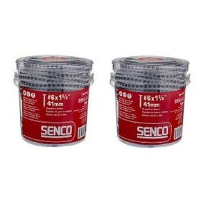 Senco 06A162P Duraspin# 6 by 1-5/8" Drywall to Wood Collated Screw (1, 000per Box) (2)