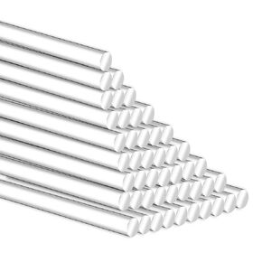 Acrylic Rods 6mm(0.236") Diameter,50Pcs 393mm(15.47") Length 1/4"(6mm/0.236") Diameter Acrylic Round Rods,Clear Acrylic Sticks for DIY Crafts.
