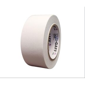 Pro Tapes PRO Gaff Gaffer Tape – Heavy-Duty Gaffers Tape 2-inch x 25yds – Highly Adhesive Rubber and Matte Cloth Tape – Hand-Tearable Gaff Tape for Bundling, Splicing, Cable Cover Tape