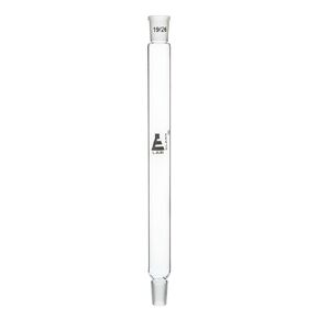 Eisco Labs - Air Condenser, Boro Glass, 20cm Length, Socket Size 19/26 & Cone Size 19/26, Lab Glassware for Distillation, Chemistry, Scientific Experiments, Glass Condenser, Ground Joint Fittings