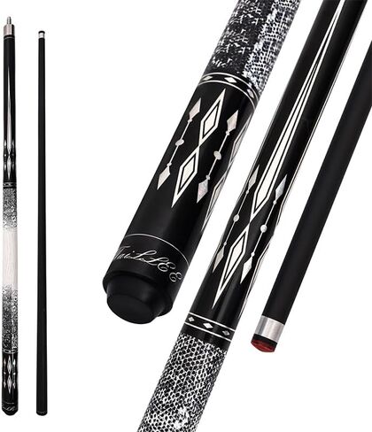 عصا البلياردو المستدقة الاحترافية من Pool Cue ذات انحراف منخفض 1/2 عصا حمام سباحة احترافية مع طرف 13 مم 5/16 * 18 دبوس شعاعي in Kuwait