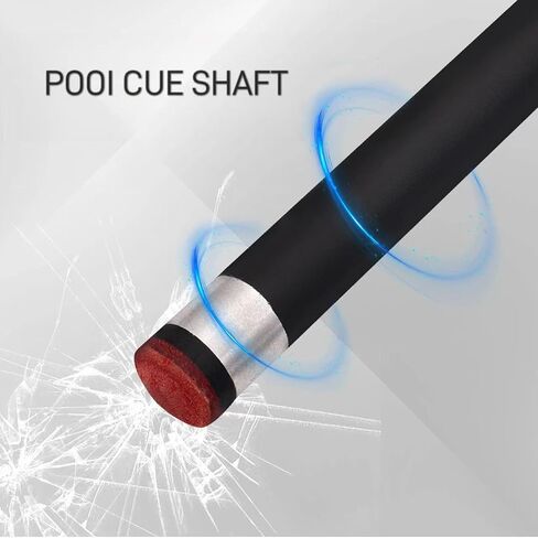 عصا البلياردو المستدقة الاحترافية من Pool Cue ذات انحراف منخفض 1/2 عصا حمام سباحة احترافية مع طرف 13 مم 5/16 * 18 دبوس شعاعي in Kuwait