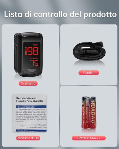 Pulse Oximeter Fingertip- Mini Oximeter Oxygen Saturation Monitor for SpO2/Heart Rate/PI, with Auto Graph Display/Alarm,FSA/HSA Eligible in Saudi Arabia