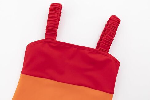 LIZENS Girls One Piece Swimwear Color Block 2-12Years Beach Bathing Swimsuit for Kids in Saudi Arabia