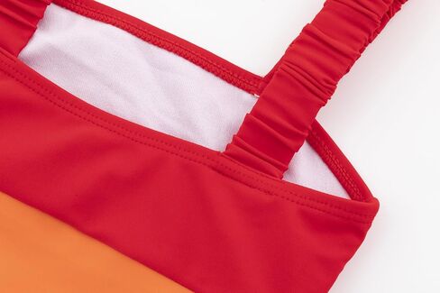 LIZENS Girls One Piece Swimwear Color Block 2-12Years Beach Bathing Swimsuit for Kids in Saudi Arabia
