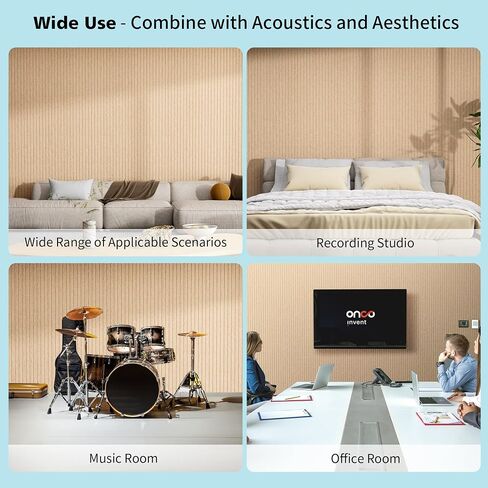 Acoustic Panels,10 Pack Sound Panels Noise Reducing for Walls,48"x24"x0.4" Soundproof Wall Panels,High-Density Acoustic Wall Panels,Decorative Wall Sound Absorbing Panel,Silver Gray in Saudi Arabia