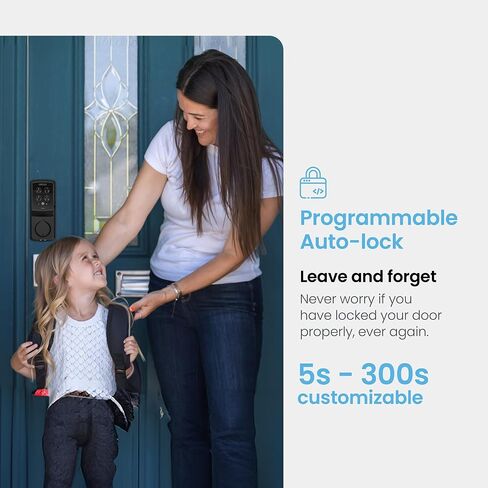 Lockly Secure Plus Smart Deadbolt Bluetooth Digital Door Lock, Fingerprint Scanner, Touchscreen Keypad, App Control, Auto Lock, Keyless Entry Door Lock in Saudi Arabia