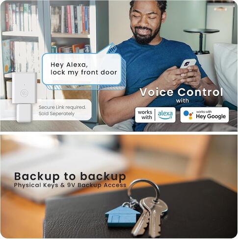 Lockly Secure Plus Smart Deadbolt Bluetooth Digital Door Lock, Fingerprint Scanner, Touchscreen Keypad, App Control, Auto Lock, Keyless Entry Door Lock in Saudi Arabia