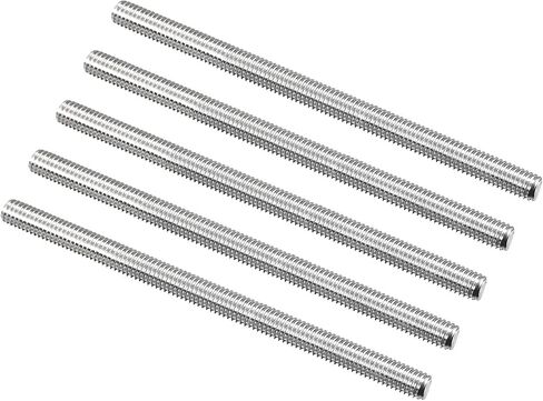 M5 x 80mm متعدد الأغراض 304 الفولاذ المقاوم للصدأ قضيب ملولب بالكامل لليد اليمنى، 5 قطع in Kuwait