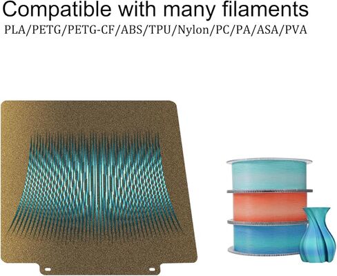 لوحة بناء PEI مزدوجة الجوانب لطابعة Ankermake M5/QIDI Q1 Pro ثلاثية الأبعاد، 250 × 250 مم PEI لوح فولاذي زنبركي مرن للطباعة على سطح قابل للإزالة منصة طابعة ثلاثية الأبعاد. in Kuwait