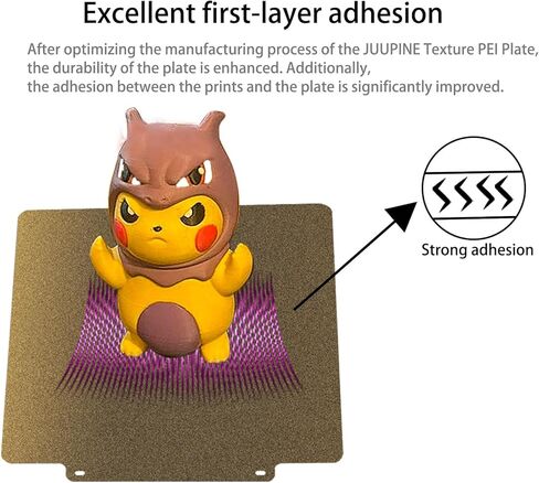 لوحة بناء PEI مزدوجة الجوانب لطابعة Ankermake M5/QIDI Q1 Pro ثلاثية الأبعاد، 250 × 250 مم PEI لوح فولاذي زنبركي مرن للطباعة على سطح قابل للإزالة منصة طابعة ثلاثية الأبعاد. in Kuwait