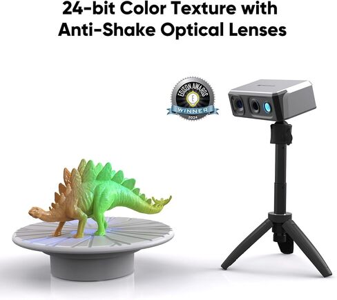 3D Scanner for 3D Printing with 0.01mm Accuracy, 24-bit Color Camera, 10FPS Scanning Speed, Anti-Shake Scan 3D Model Scanner for Android/iOS/Win10/MacOS, Seal Premium in Saudi Arabia