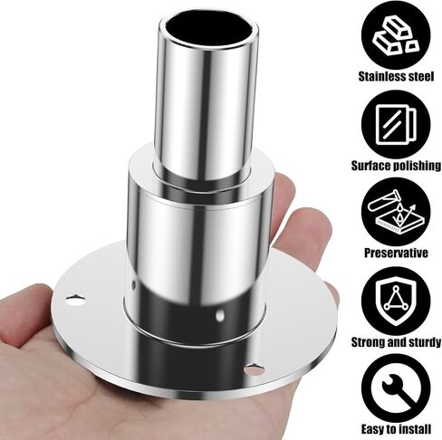 Thru Hull Exhaust Skin,24mm Tube Pipe Socket Hardware,316 Stainless Steel Thru Hull Exhaust Skin for Boats Car Truck Diesel Parking Heaters in Saudi Arabia