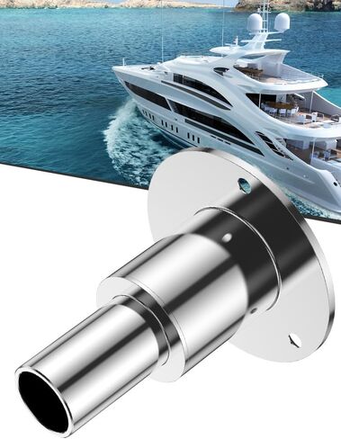 Thru Hull Exhaust Skin,24mm Tube Pipe Socket Hardware,316 Stainless Steel Thru Hull Exhaust Skin for Boats Car Truck Diesel Parking Heaters in Saudi Arabia