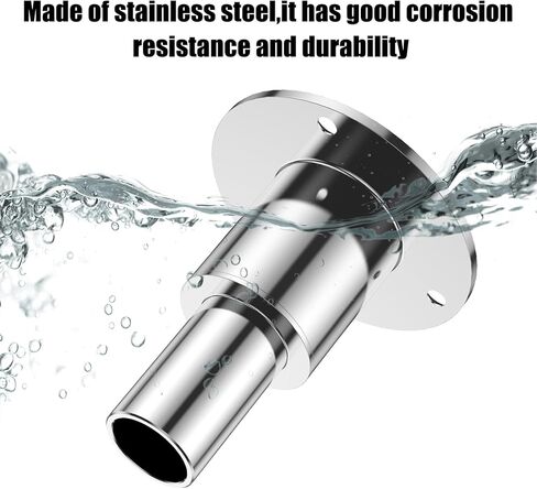 Thru Hull Exhaust Skin,24mm Tube Pipe Socket Hardware,316 Stainless Steel Thru Hull Exhaust Skin for Boats Car Truck Diesel Parking Heaters in Saudi Arabia