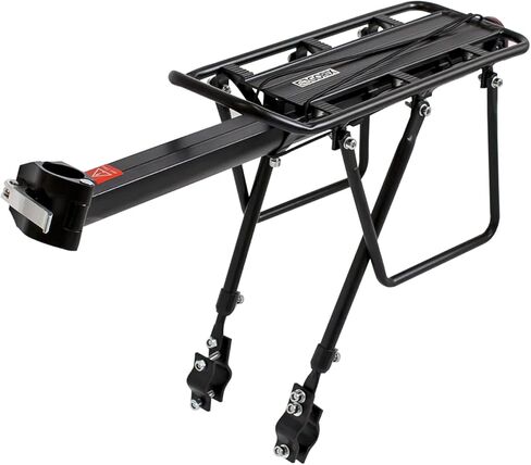 رف حامل خلفي للدراجة من GORIX، رف الأمتعة، حامل ألومنيوم خفيف الوزن وقابل للإزالة وقابل للتعديل (GX-Carrier) in Kuwait