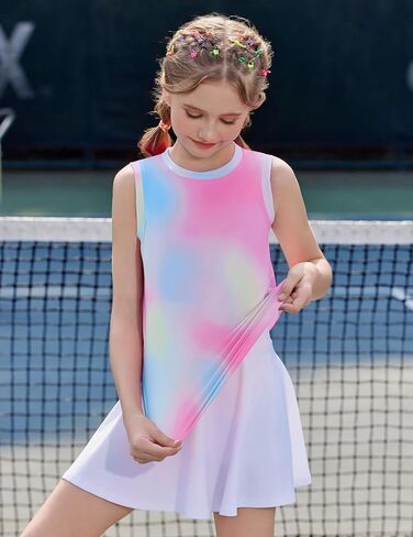Zaclotre Girls Athletic Tank Tops Lightweight Stretchy Soft Basic Sleeveless Shirts for Kid Summer Clothes in Kuwait