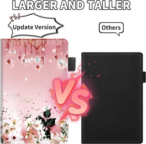 Upgrade Server Book Flower Design, JYCUHTCL 9 Inch Tall Server Books for Waitress with Money Zipper Pocket, Waitress Book Organizer Restaurant Guest Check Presenter in Kuwait