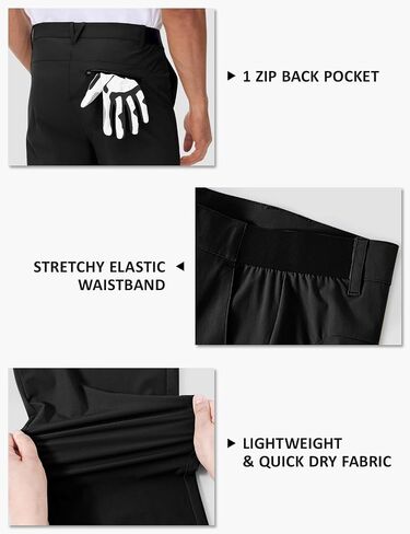 TBMPOY Mens Stretch Golf Pants Lightweight Quick Dry Casual Work Pant with 3 Pockets in Saudi Arabia