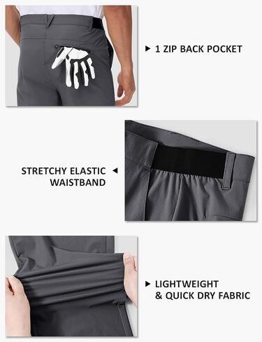TBMPOY Mens Stretch Golf Pants Lightweight Quick Dry Casual Work Pant with 3 Pockets in Saudi Arabia