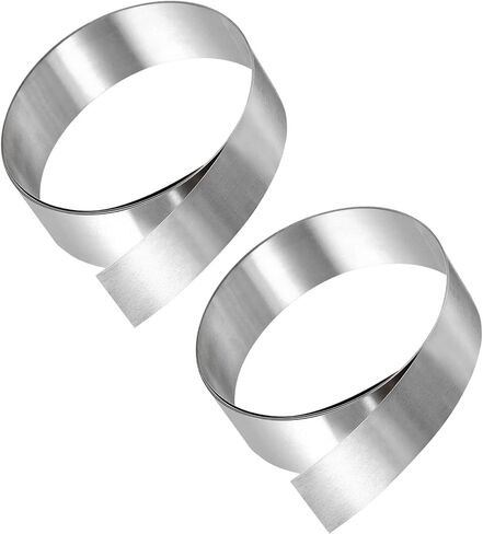 لفة رقائق من الفولاذ المقاوم للصدأ 304 - 2 عبوة من شرائح التشذيب المصقولة تناسب الآلات الصناعية - 0.3 مم × 20 مم × 1 متر (طول × عرض × طول) in Kuwait