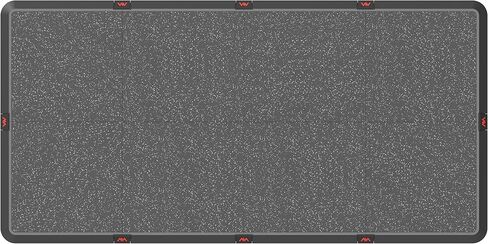 Anji Mountain Gym Flooring Mat Compatible with Peloton Bike Elliptical Treadmill MatUnder Exercise Bike Trainer Mat Pad for Stationary Indoor Spin,Hardwood Floor Carpet Black Gym Equipment Mat,4' x 8' in Saudi Arabia