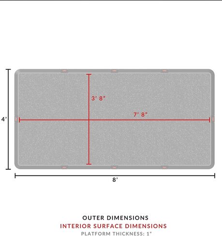 Anji Mountain Gym Flooring Mat Compatible with Peloton Bike Elliptical Treadmill MatUnder Exercise Bike Trainer Mat Pad for Stationary Indoor Spin,Hardwood Floor Carpet Black Gym Equipment Mat,4' x 8' in Saudi Arabia