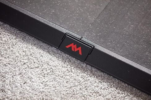 Anji Mountain Gym Flooring Mat Compatible with Peloton Bike Elliptical Treadmill MatUnder Exercise Bike Trainer Mat Pad for Stationary Indoor Spin,Hardwood Floor Carpet Black Gym Equipment Mat,4' x 8' in Saudi Arabia