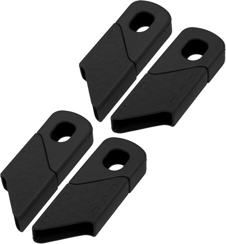 2 Set Silicone Bicycle Bike Cycling Crank Boot Protectors Mountain Bike Sleeve Crank Arm Cover Protection Black Auto Accessories in Saudi Arabia