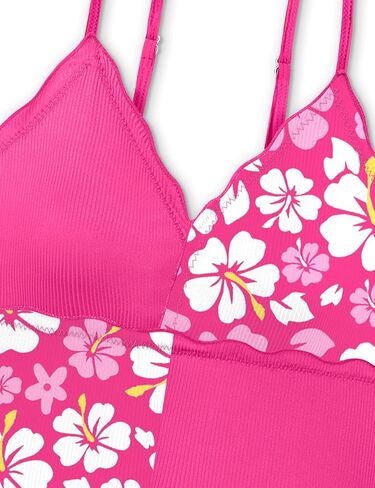 KANGKANG Girls Swimsuit V-Neck Girls Bathing Suit for Girls 2 Piece Swimsuit for Girl Swimwear Cute Tankini with Shorts 7-14y in Kuwait