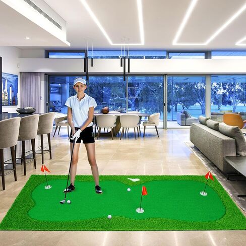 بساط Facy Golf Putting Green للاستخدام في الأماكن المغلقة/الخارجية - بساط تدريب جولف احترافي لوضع التدريب للاستخدام في المنزل والمكتب in Saudi Arabia
