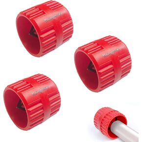 3 Pieces Inner-Outer Reamer Tubing Chamfer Tool, Pipe Copper Reamer Deburring Tool for PVC, PPR, Copper, Brass, Aluminum Tubes 5MM~38MM(3/16-inch to 1-1/4-inch)