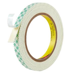 3M 4026 Double Coated Urethane Foam Tape Heavy Duty 3M Double Sided Foam Tape for Bonding Attaching Mounting Interior Signage Nameplates DIY Card 0.5 in x 10ft,1 Roll