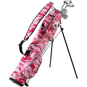 Sunday Golf Bag with Stand, Golf Carry Bag with Travel Shoulder, Lightweight Golf Bag for Men Women，Golf Stand Bag
