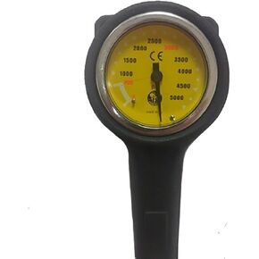Poseidon Pressure Gauge, Yellow