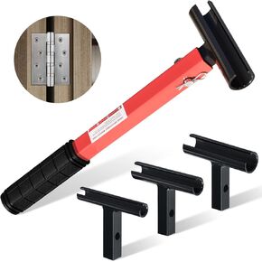 Door Hinge Adjustment Tool,Hinge Gap Adjusting Wrench for Heavy Duty Door,4 in 1 Knuckle Bender with Rubber Grip,Solve Doors Sag, Stick, Misalign for Flag Hinge Ideal for Professional Use