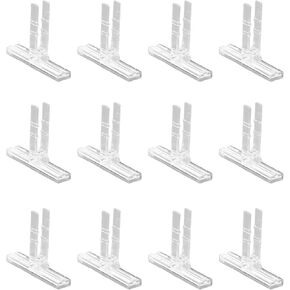Terminal Transparent Mark Clip PA66 Terminal Marking Clamp 35mm DIN Rail Mounting Terminal Strip Marking Holder for Terminal Block Marking
