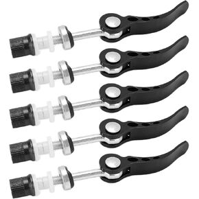 Black Bicycle Quick Release Clamp,Bicycle Parts,Folding Saddle Seat Post for Folding Bike, Mountain Bike Cam Lever Bolt, Convenient to Take, Seats and Saddles, Bike Seat Clamps, 5.0mm x 2.36 inches