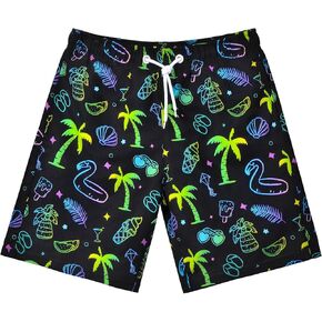 Boys Swim Trunks Board Shorts Teen Boys Swimsuit Quick Dry Swimwear Swimming Shorts Bathing Suit Size 8,10-12,14-16
