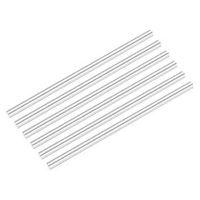 DMiotech 6 Pcs Aluminum Rods,1/2" Dia 12" Long Solid Round Rod 6061 Extruded Lathe Bar Stock Aluminum Metal Rods for DIY Craft Model Plane Ship Car