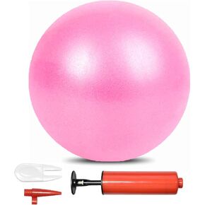 Pilates Exercise Ball Mini 6 Inch Yoga Barre Workout Fitness Balance Physical Therapy Squishy Balls for Home with Pump
